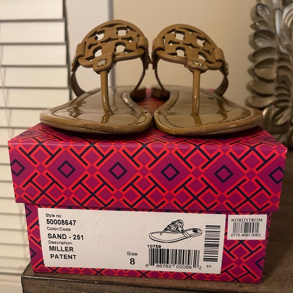 Tory Burch Shoes - Tory Birch Miller Patent Sand - 8